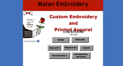 Desktop Screenshot of matanembroidery.com